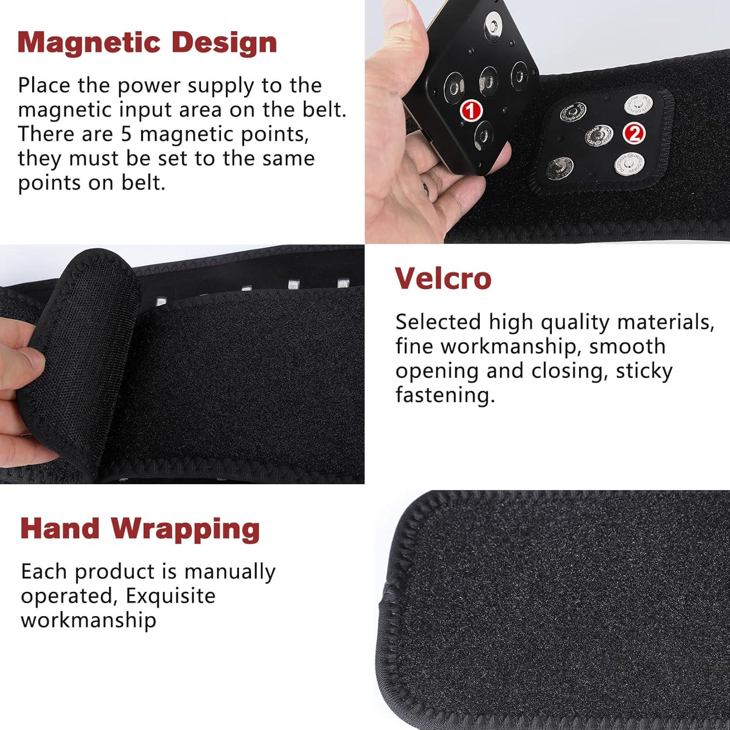 Cinturón Terapia Luz Roja DGXINJUN Inalámbrico 4000mAh