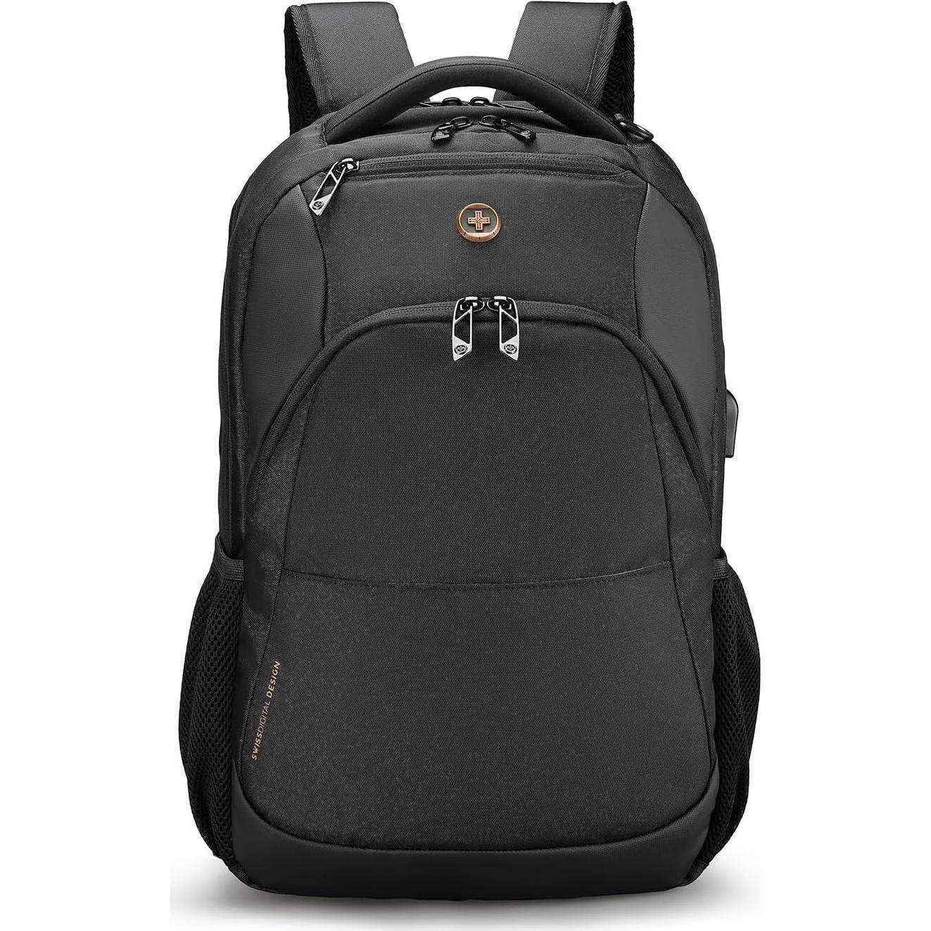 Mochila Universitaria Swissdigital para Laptop 16" Negra