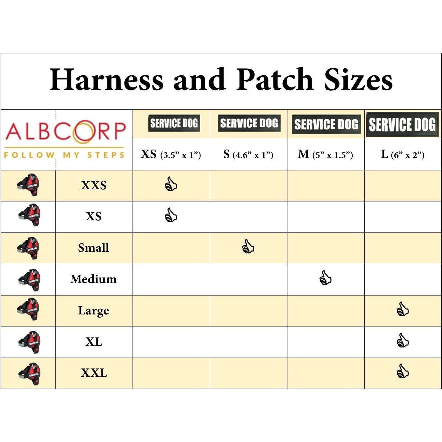 Parche Reflectante para Perros de Terapia Albcorp Mediano