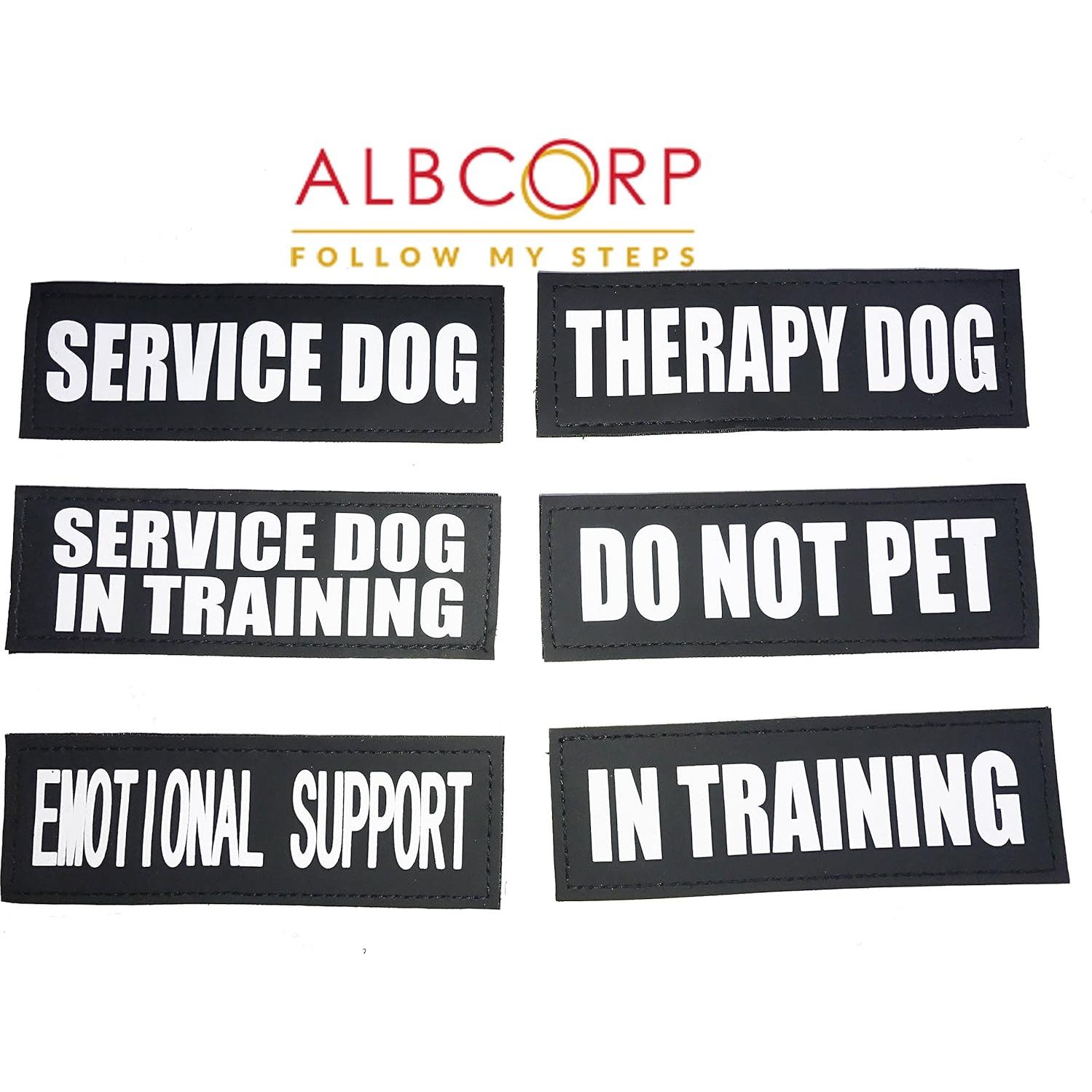 Parche Reflectante para Perros de Terapia Albcorp Mediano