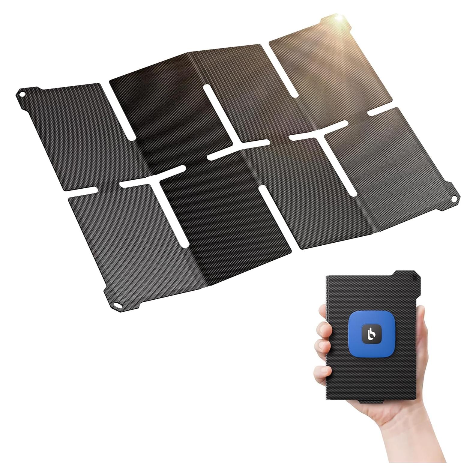 Cargador Solar BigBlue 25W Plegable USB-A y USB-C IP68