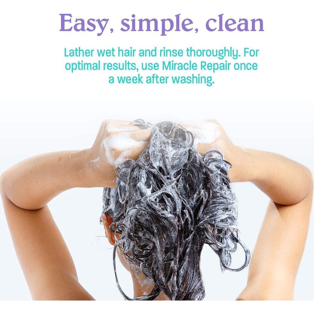 Malibu C Miracle Repair Hair Reconstructor - Nourishing Treatment for Weak, Damaged Strands - Flax Protein & Vitamin B5 for Moisture