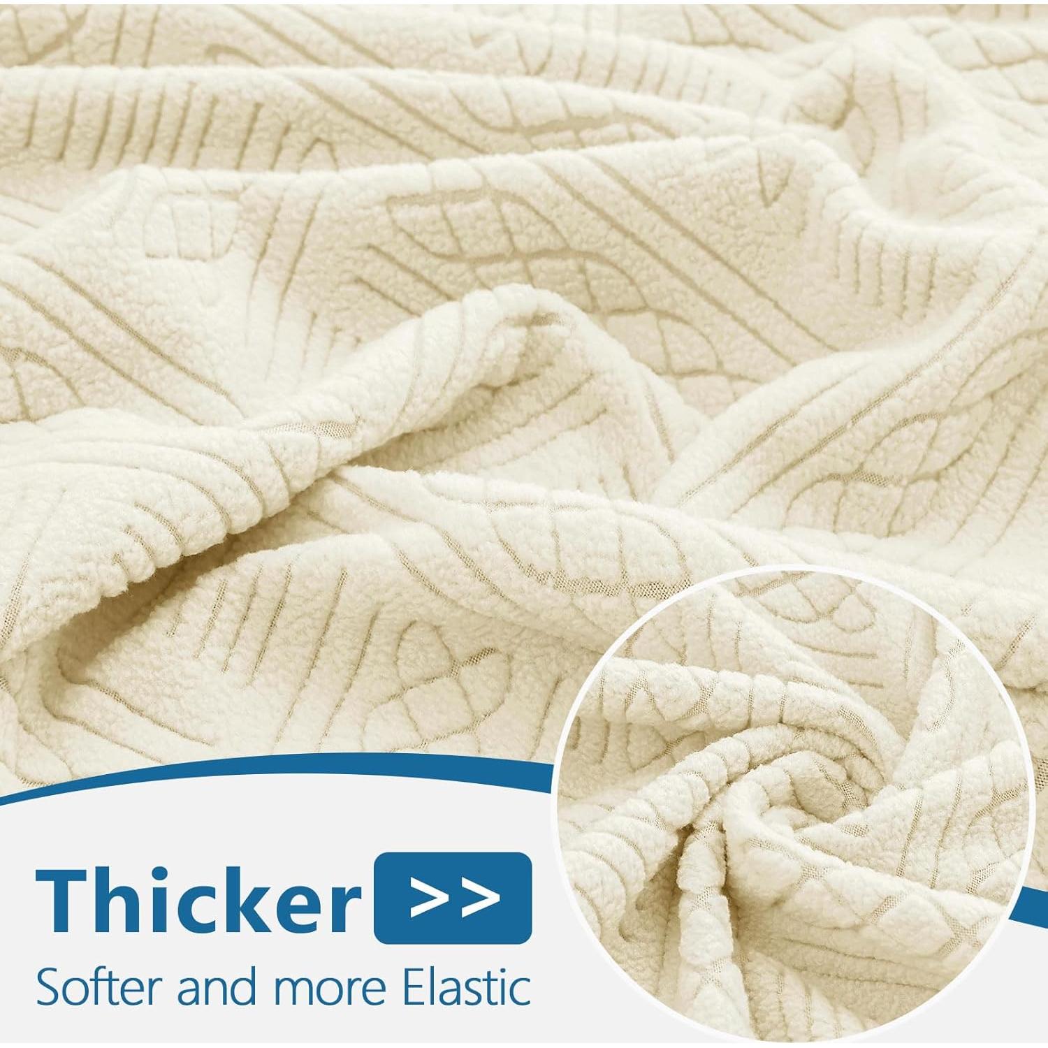 Funda de sofá impermeable hyha para 2 cojines beige