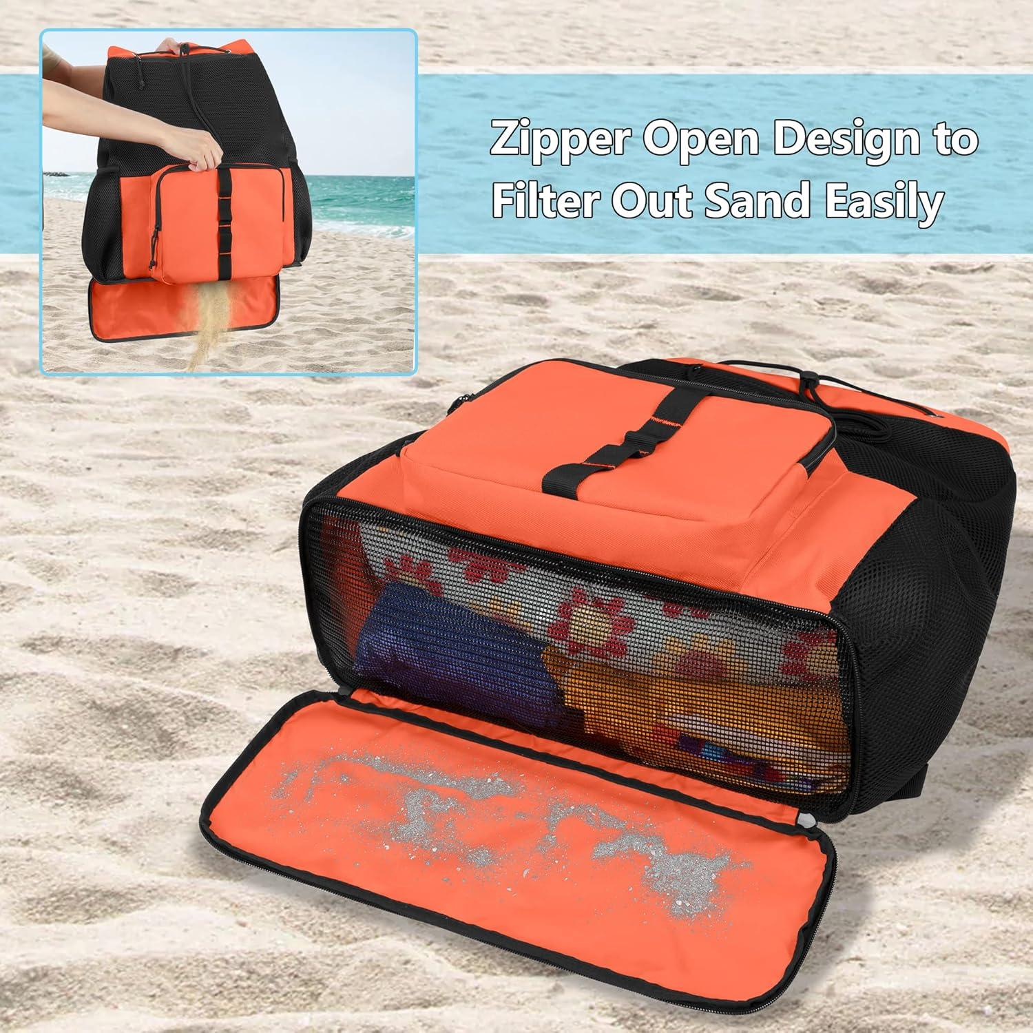 Mochila de Playa Fasrom Naranja 20L con Cremallera
