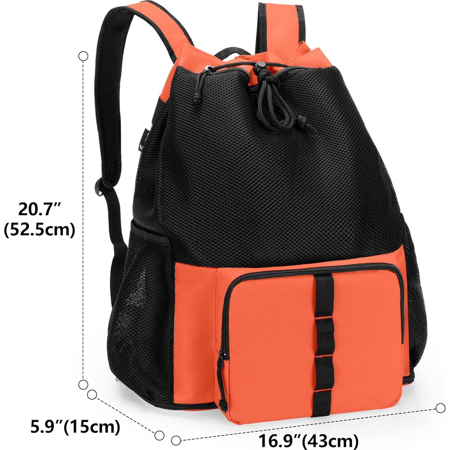 Mochila de Playa Fasrom Naranja 20L con Cremallera