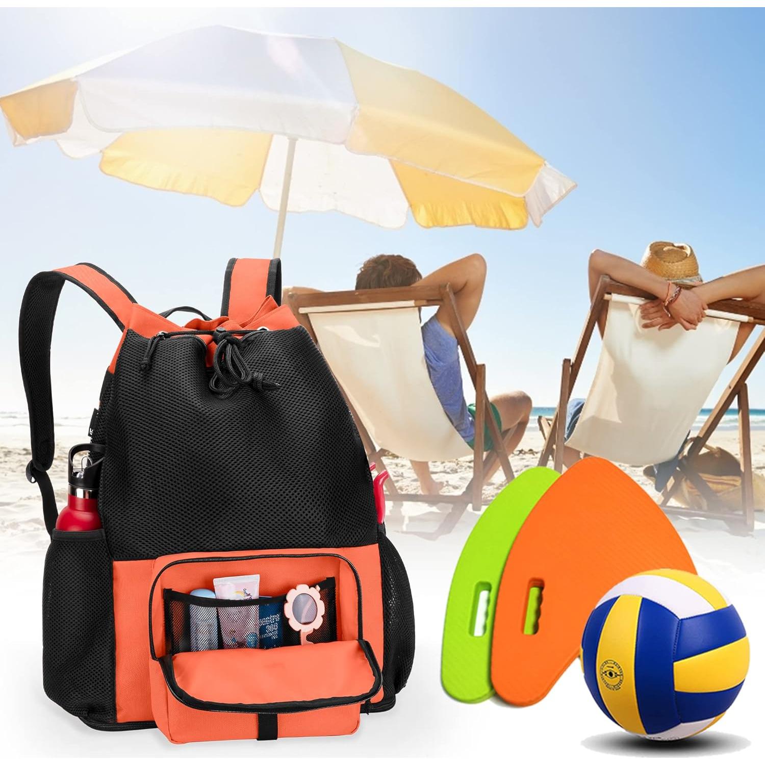 Mochila de Playa Fasrom Naranja 20L con Cremallera