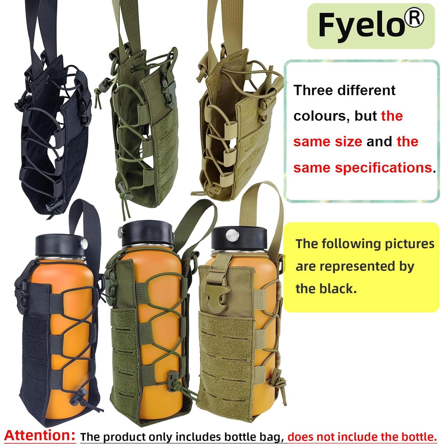 Soporte para Botellas de Agua Fyelo Molle 16-64 oz Multiuso