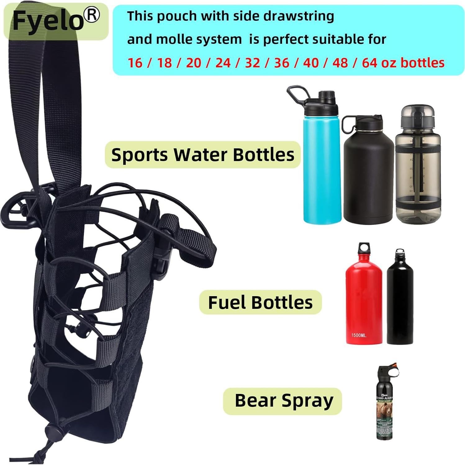 Soporte para Botellas de Agua Fyelo Molle 16-64 oz Multiuso