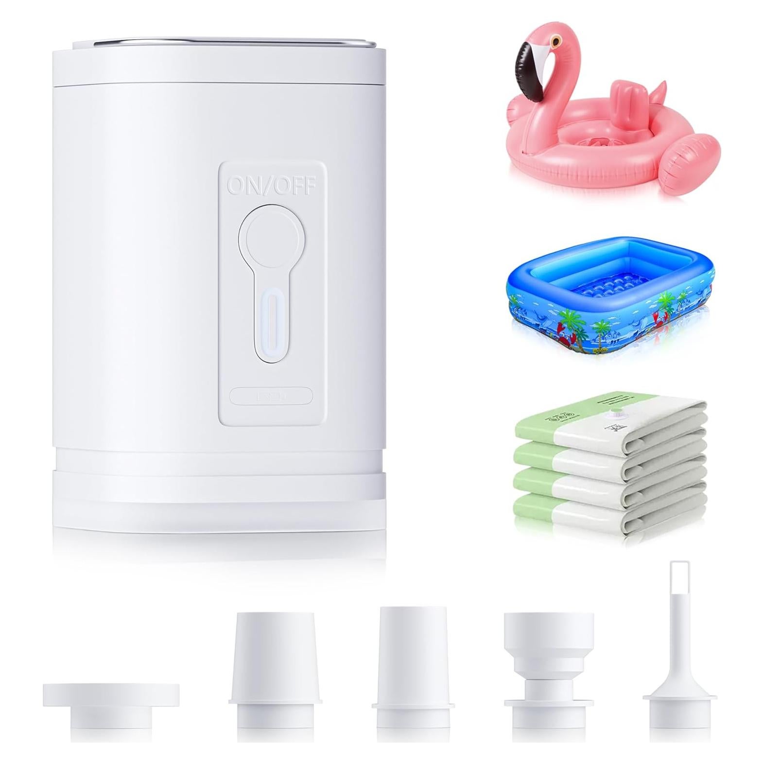 Bomba de aire eléctrica portátil Simple Deluxe 1200mAh 200L/min