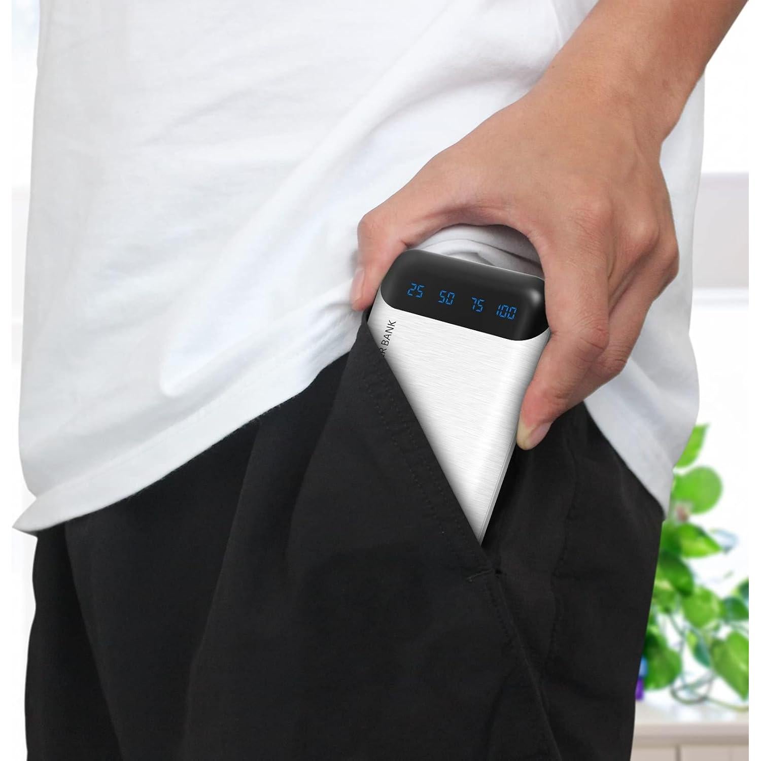 Cargador Portátil YOBON 10000mAh USB-C 2 Salidas Blanco