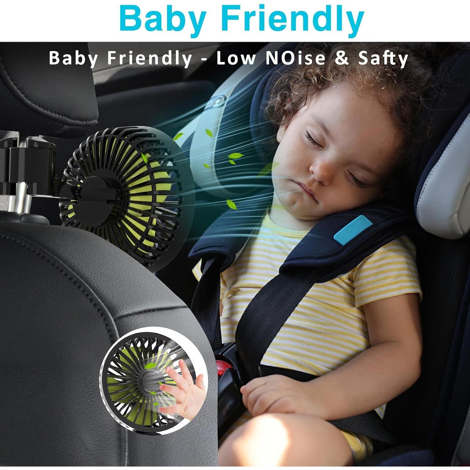 Ventilador USB para Asientos de Auto Dealswin CZFS 3 Velocidades