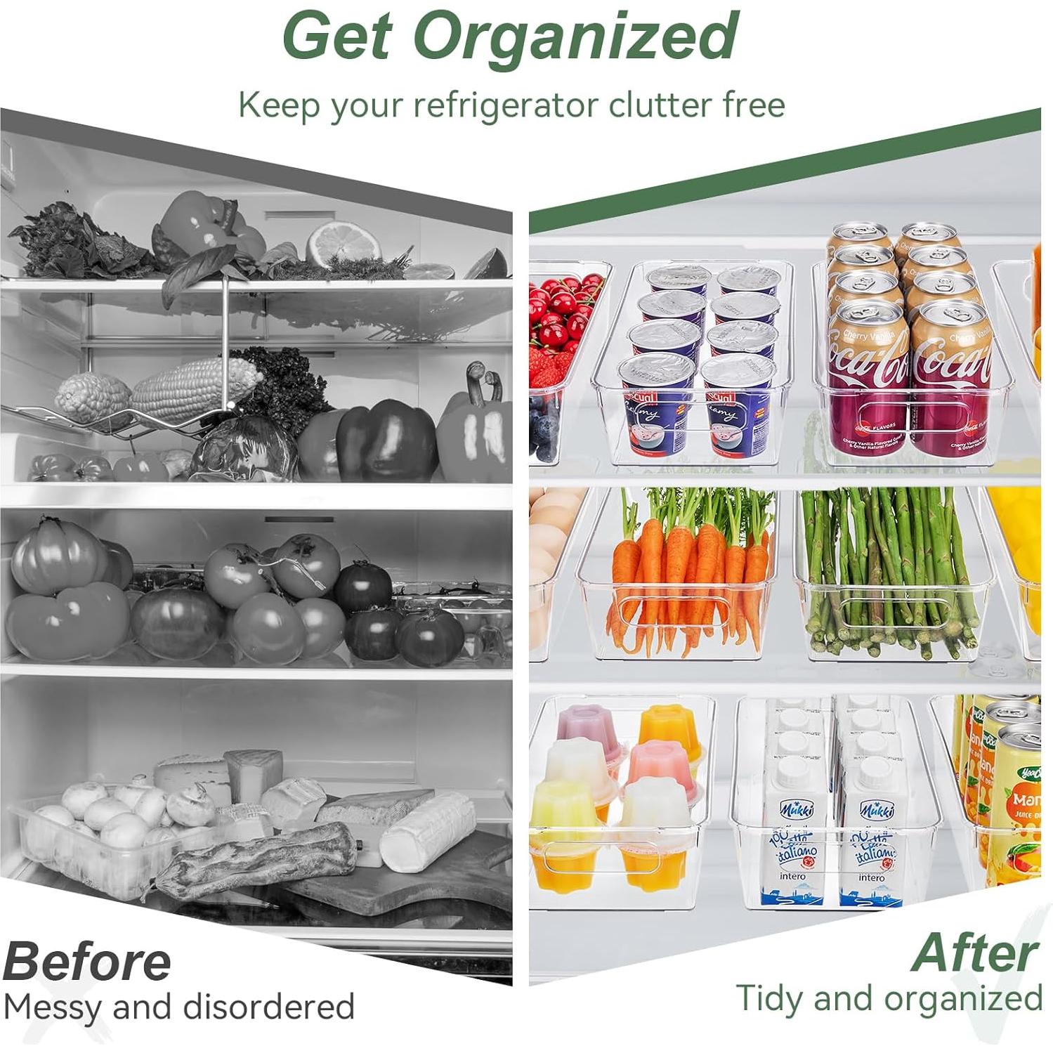 Juego de 12 Contenedores de Plástico Transparente HOMER 29.5x14x8 cm