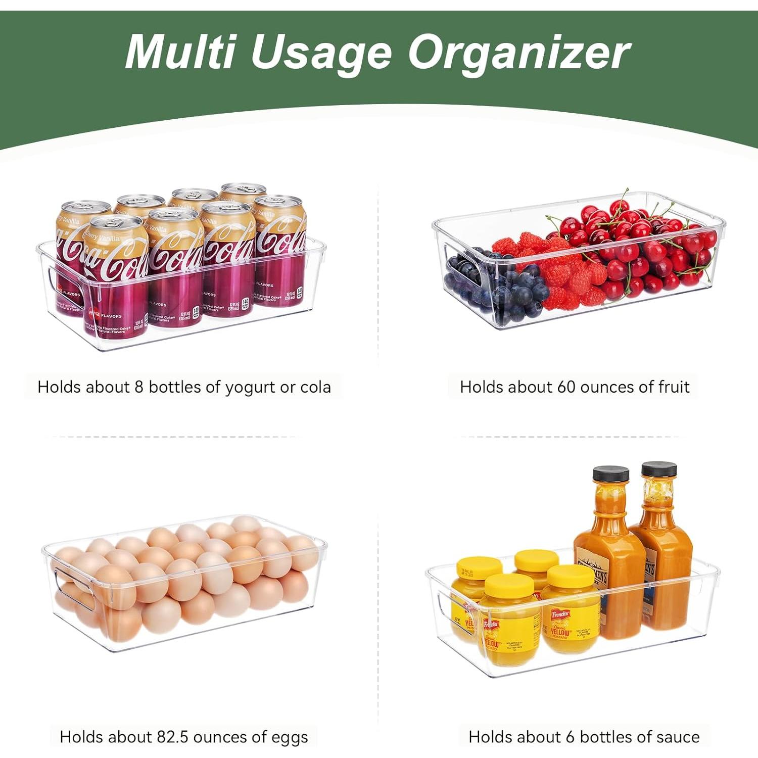 Juego de 12 Contenedores de Plástico Transparente HOMER 29.5x14x8 cm