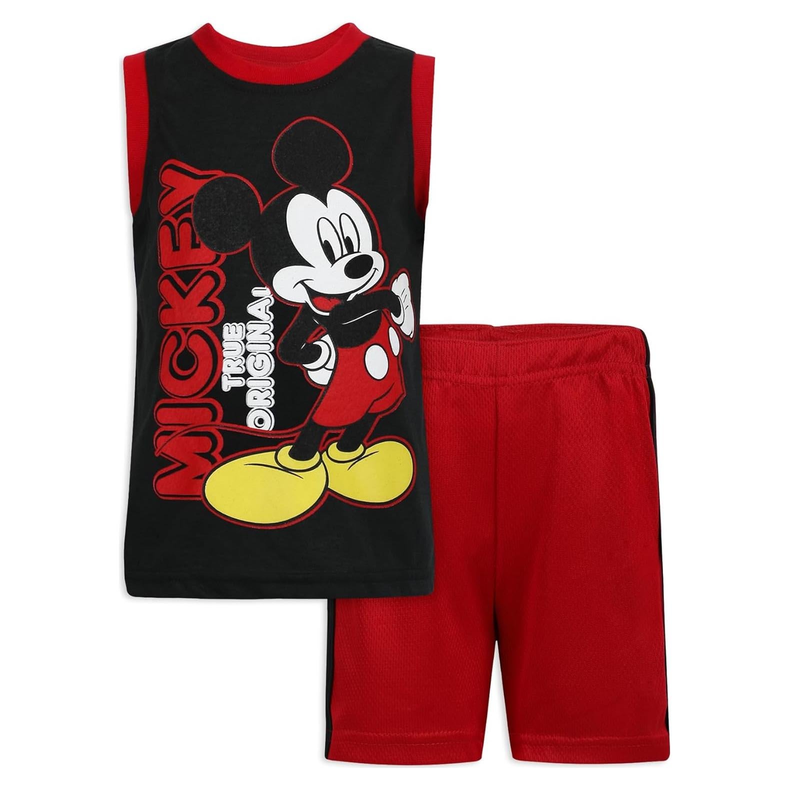Conjunto camiseta sin mangas y pantalones cortos Disney Mickey 2T