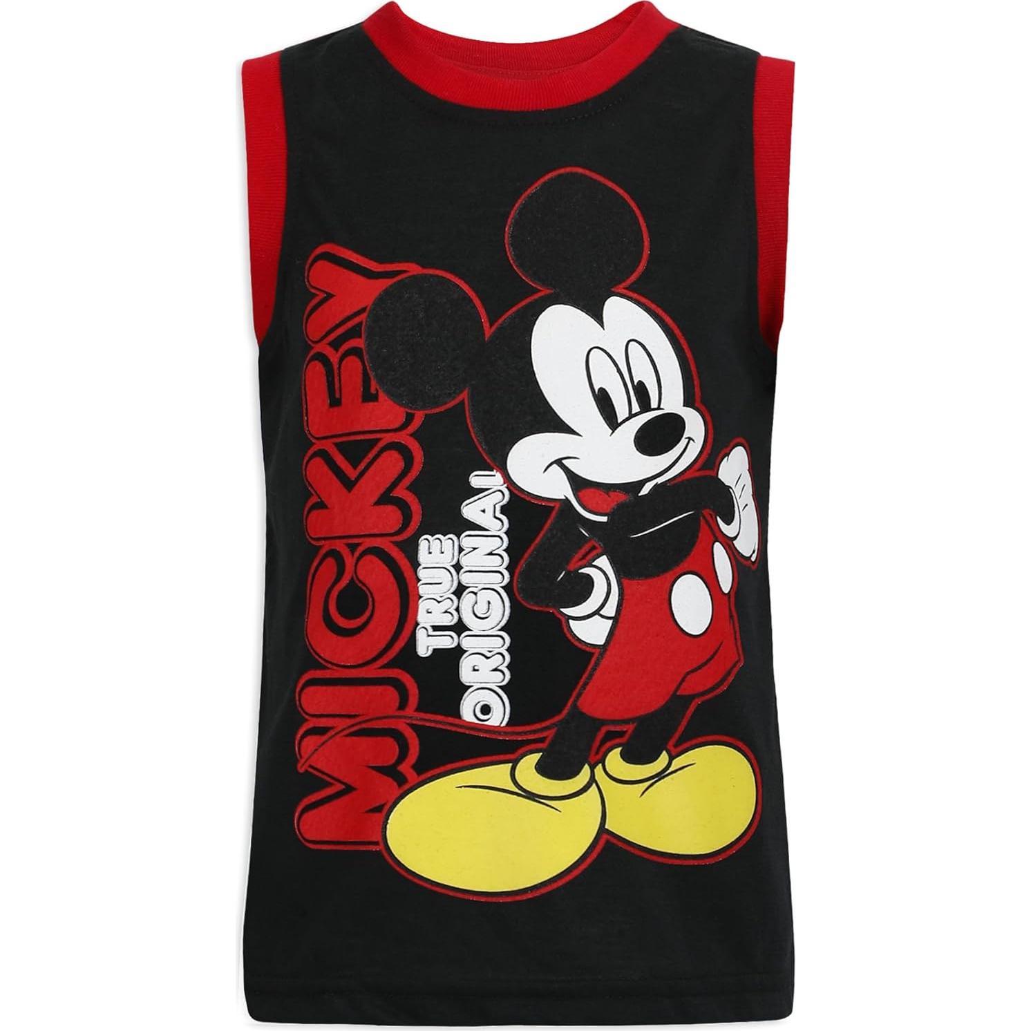 Conjunto camiseta sin mangas y pantalones cortos Disney Mickey 2T