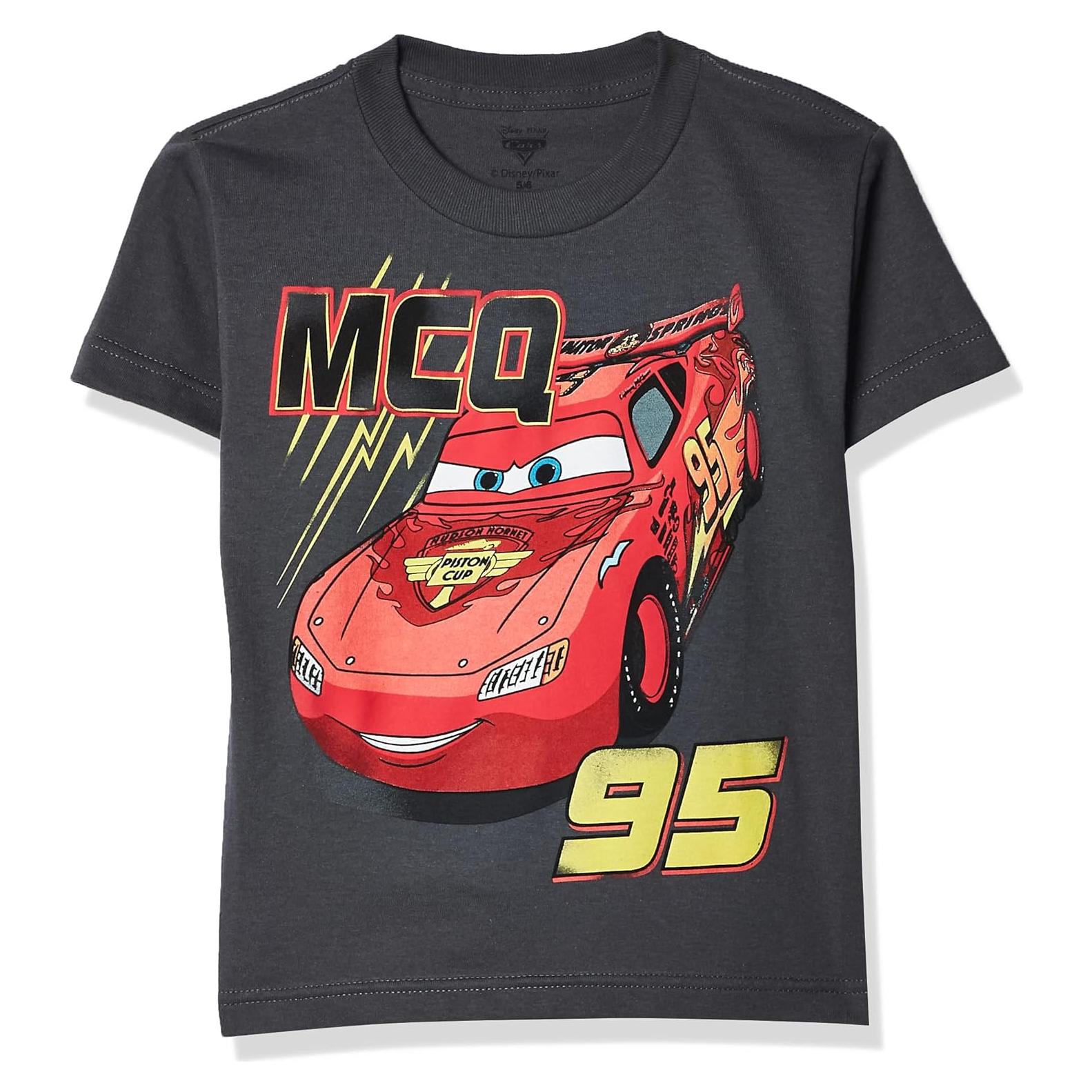 Camiseta para Niños Lightning McQueen Disney - Suave y Licenciada