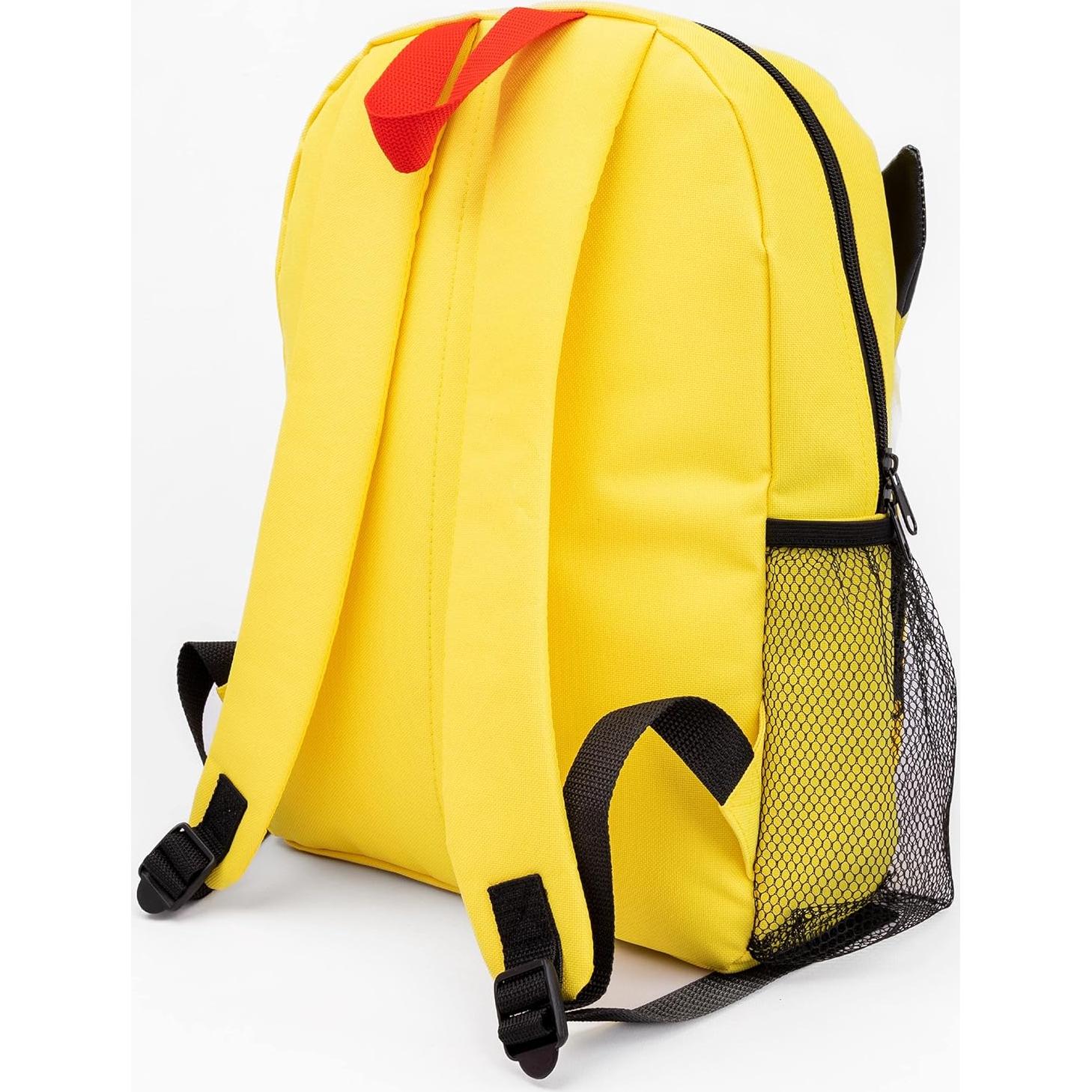 Set de Mochila Escolar Pikachu 4 Piezas con Estuche y Botella