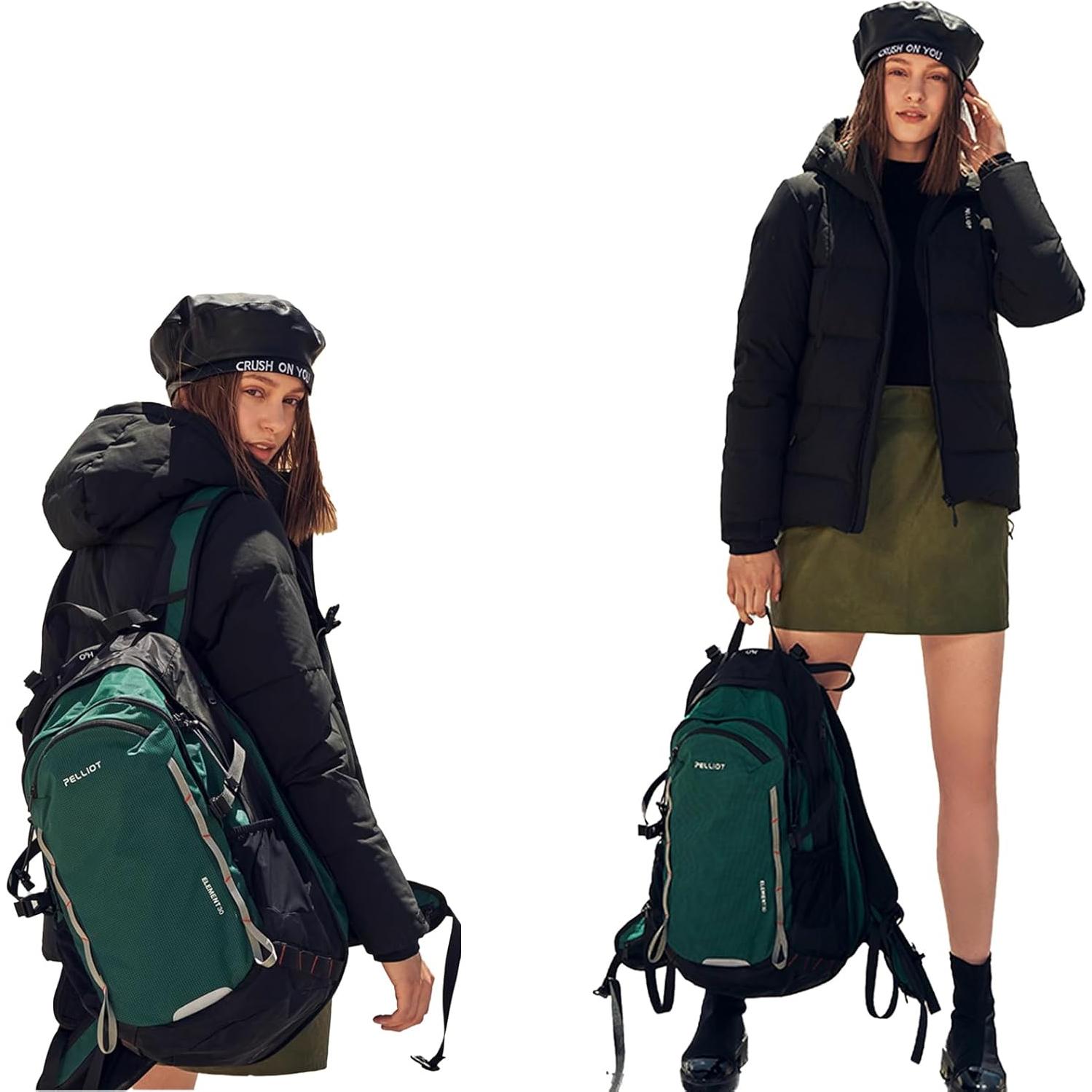 Mochila Impermeable 30L Bxh para Senderismo Unisex Verde