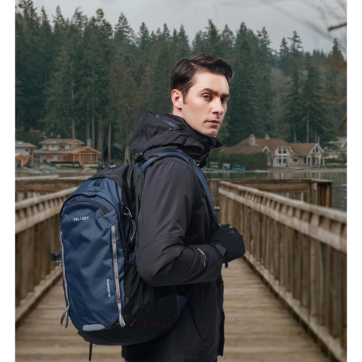 Mochila Impermeable 30L Bxh para Senderismo Unisex Verde