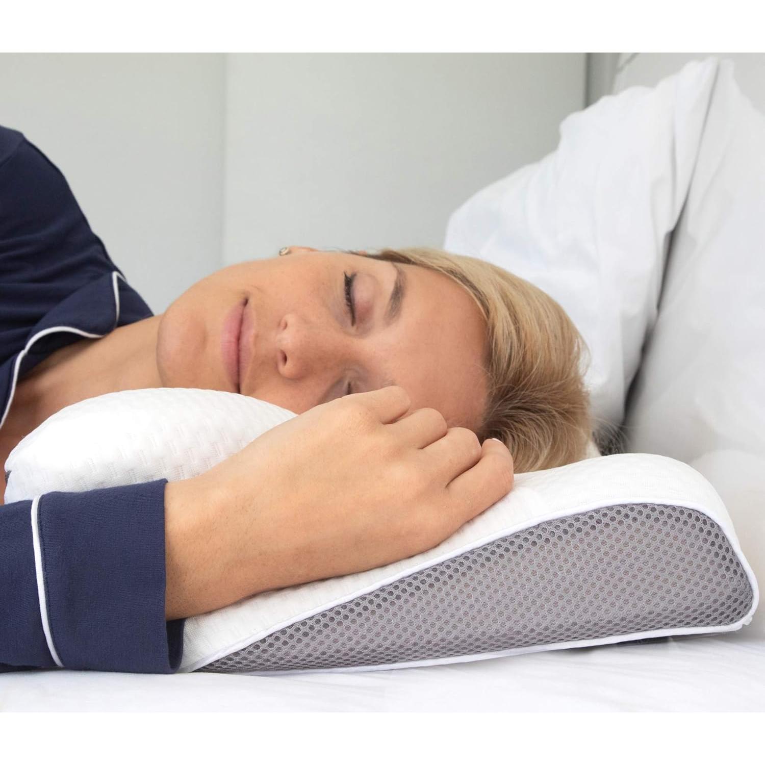 Cervical Memory Foam Pillow for Neck and Shoulder Pain Relief – Ergonomic, Orthopedic Contour Pillow for Side, Back, Stomach Sleepers And Sleeping Support - Free Sleeping Mask