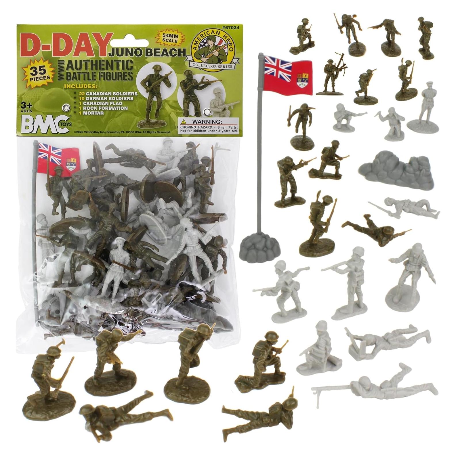 Figuras de Soldados BMC WW2 D-Day Juno Beach 35 Piezas