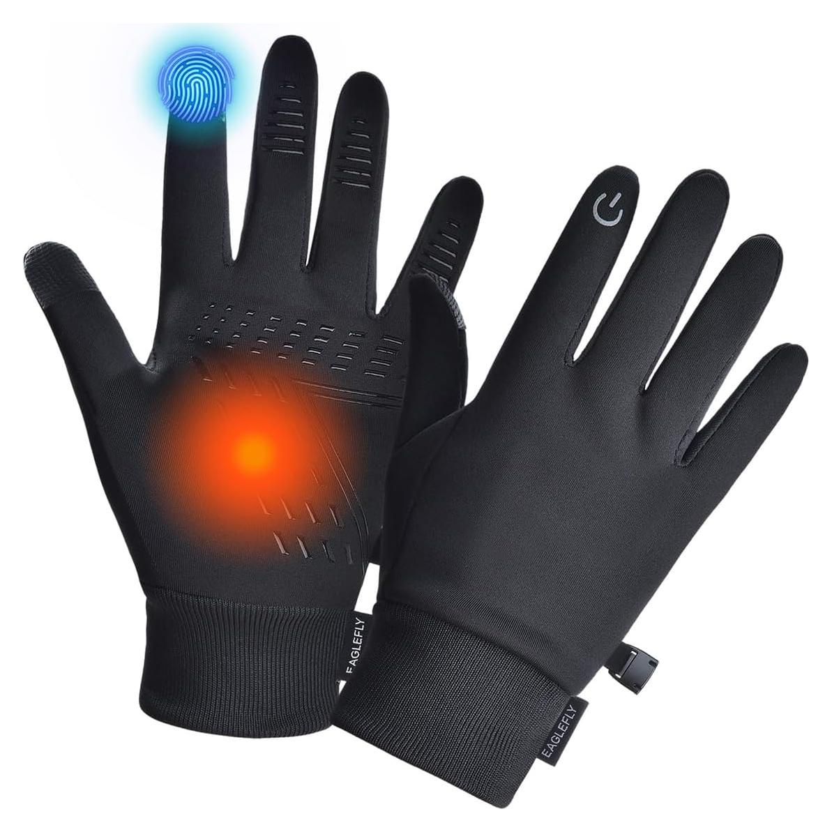 Guantes de Invierno EAGLEFLY Impermeables Táctiles para Hombre