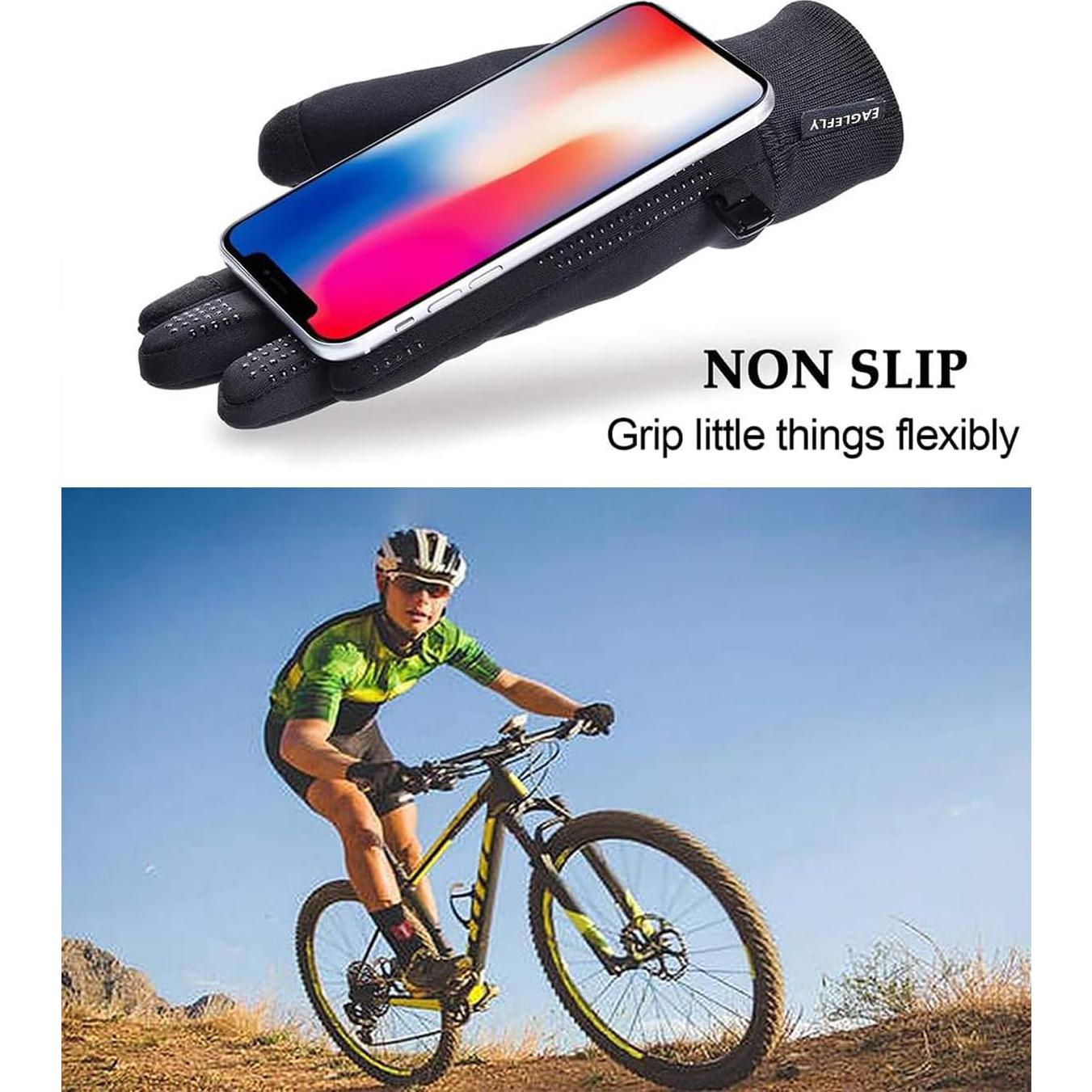 Guantes de Invierno EAGLEFLY Impermeables Táctiles para Hombre