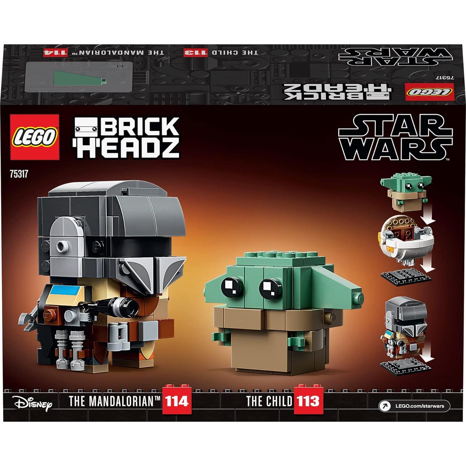 LEGO BrickHeadz Star Wars El Mandaloriano y El Niño 75317