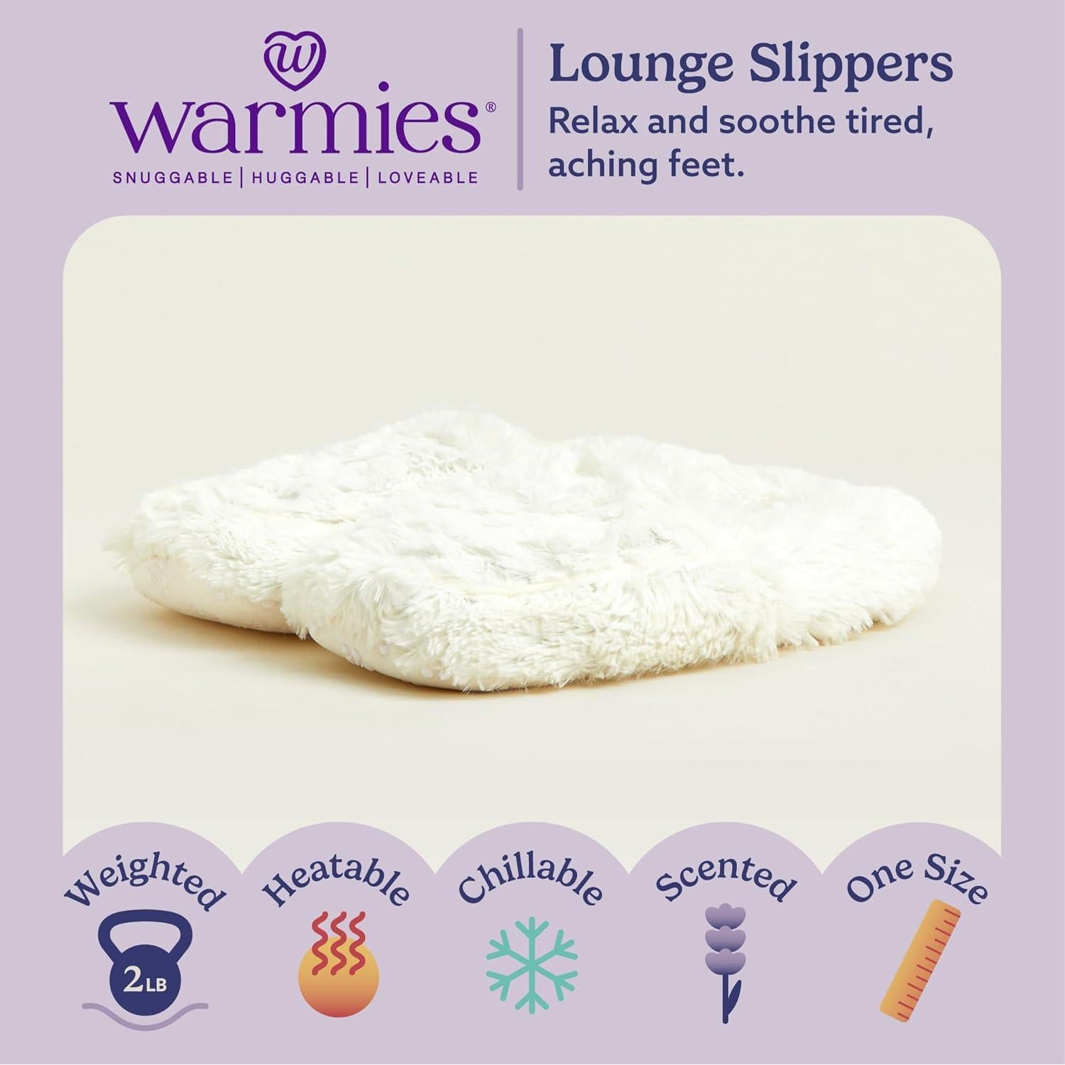 Pantuflas de Microondas Warmies para Mujeres - Suaves y Antideslizantes