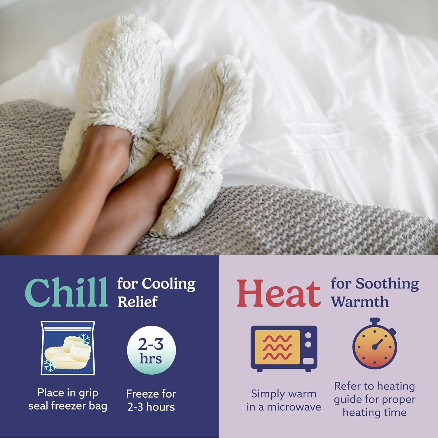 Pantuflas de Microondas Warmies para Mujeres - Suaves y Antideslizantes