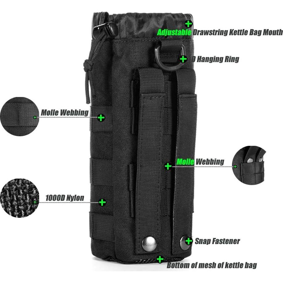 Soporte Táctico para Botella de Agua R.SASR Nylon 0.5L