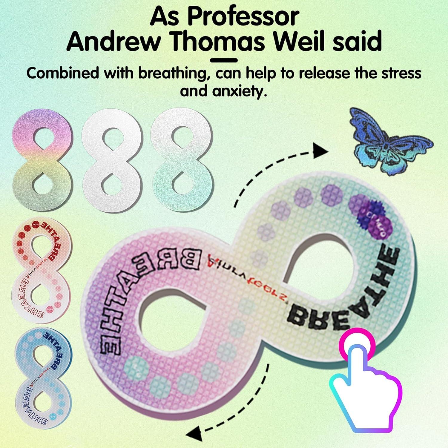 42 Pegatinas Calmantes Sensoriales Ainrvteers - Antiestrés Táctiles