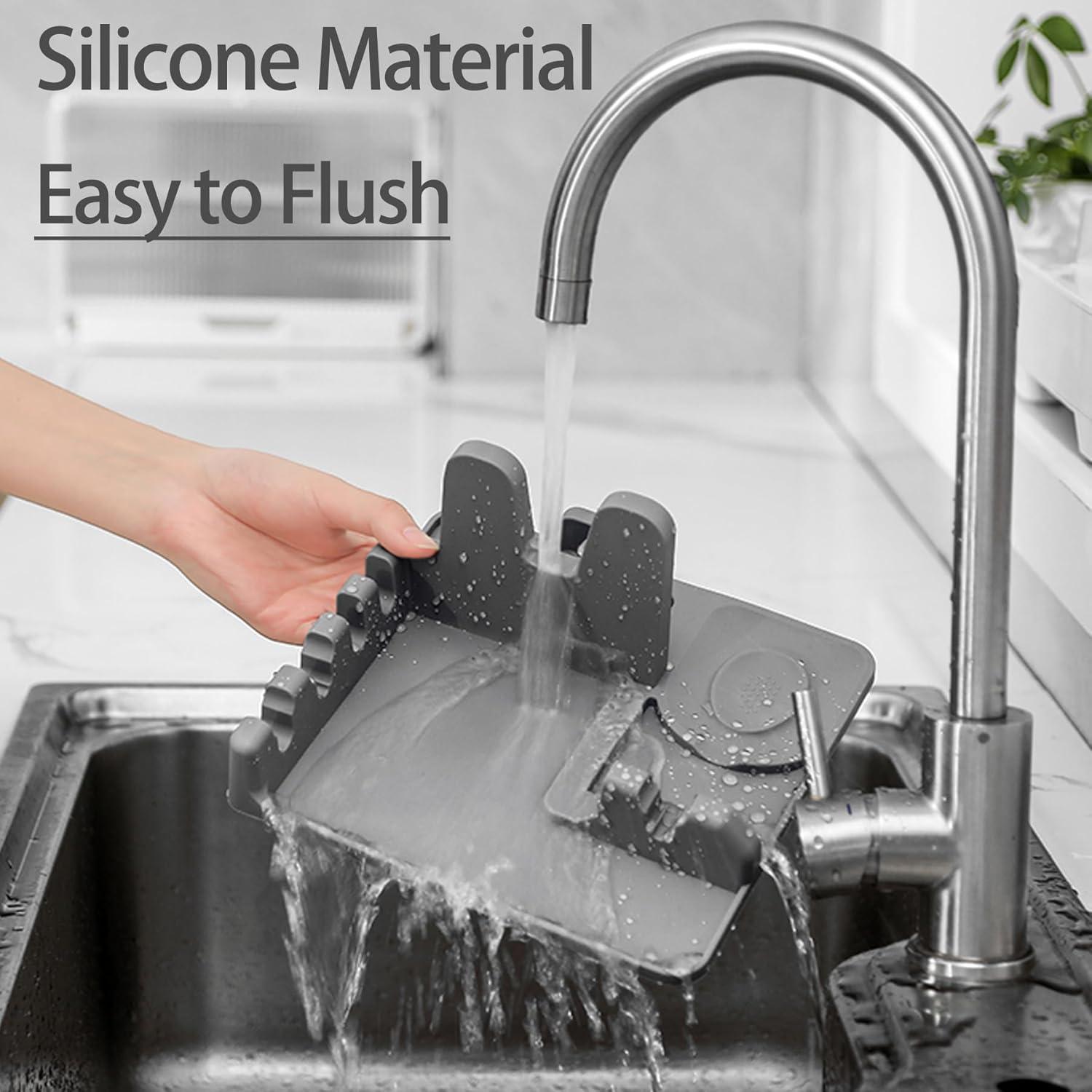 Soporte de Cuchara de Silicona Drescu Antideslizante 21x20.6cm