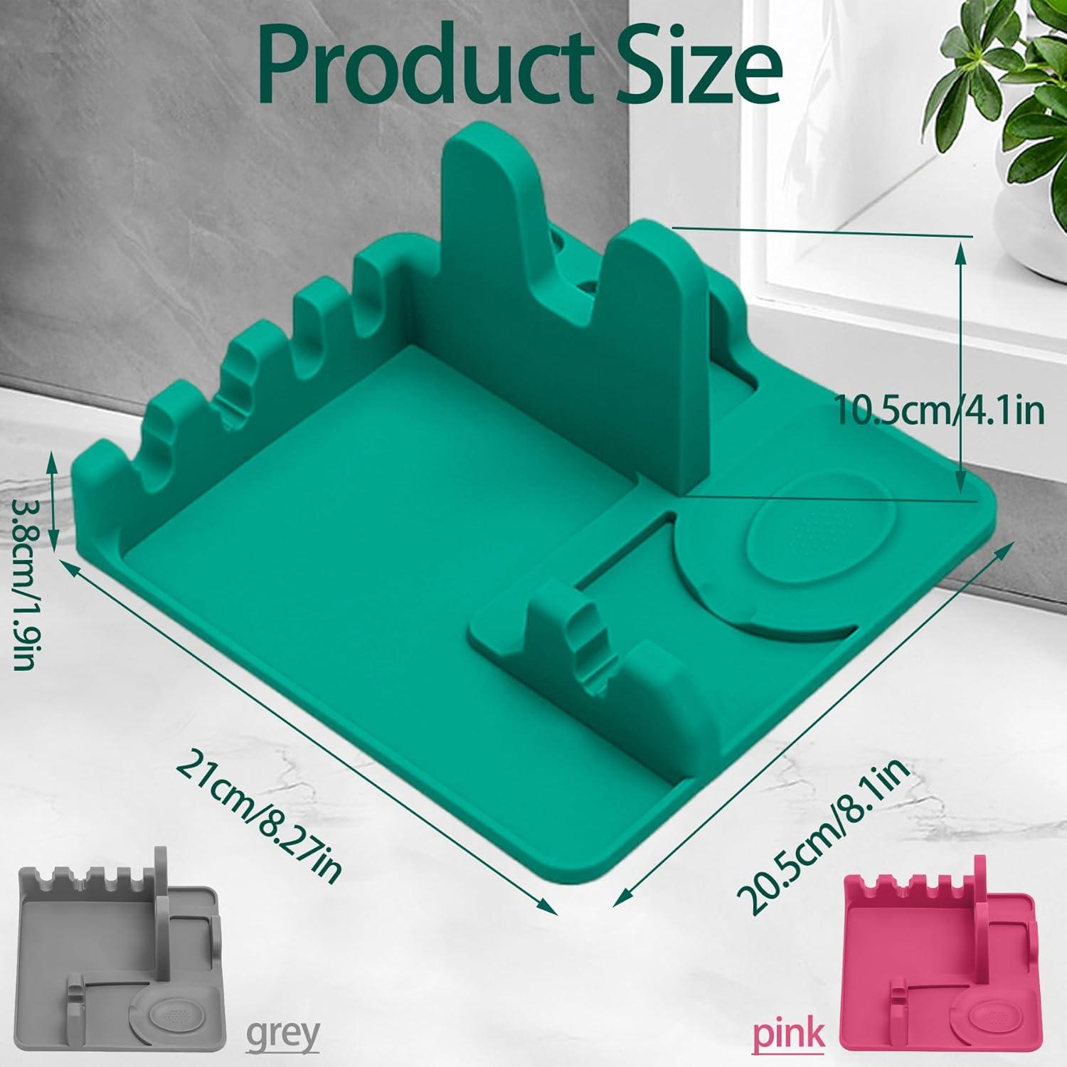 Soporte de Cuchara de Silicona Drescu Antideslizante 21x20.6cm