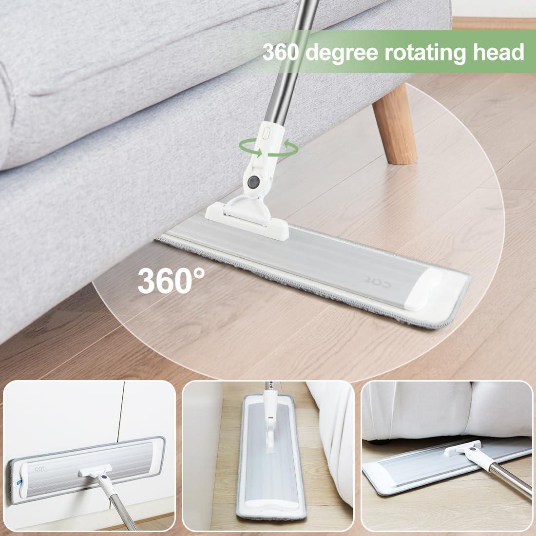 Mopa de Microfibra CQT 18" con Mango de Acero Inoxidable