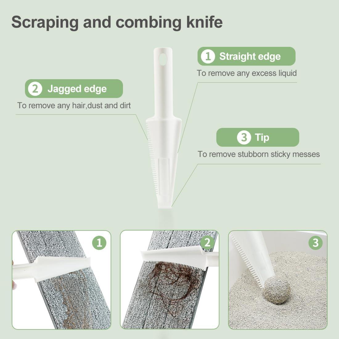 Mopa de Microfibra CQT 18" con Mango de Acero Inoxidable