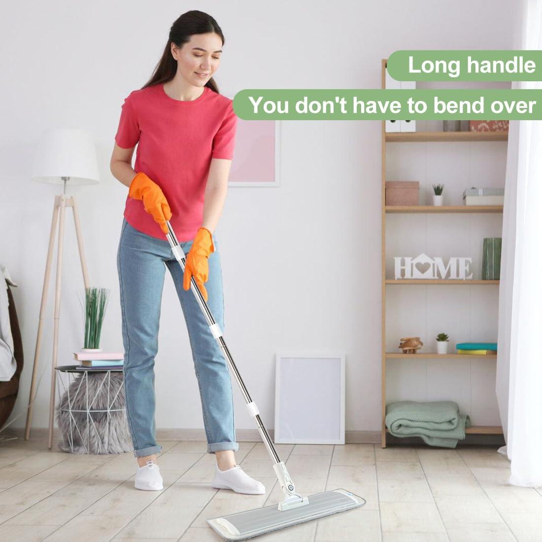 Mopa de Microfibra CQT 18" con Mango de Acero Inoxidable