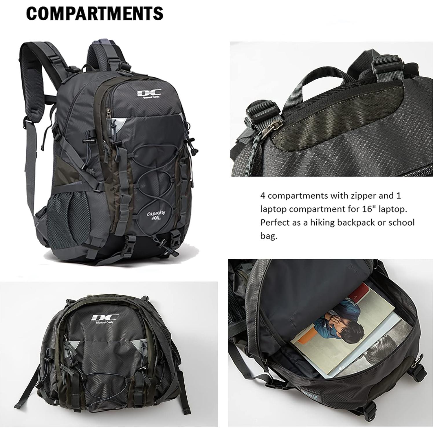 Mochila de senderismo Diamond Candy impermeable 32x20x50cm