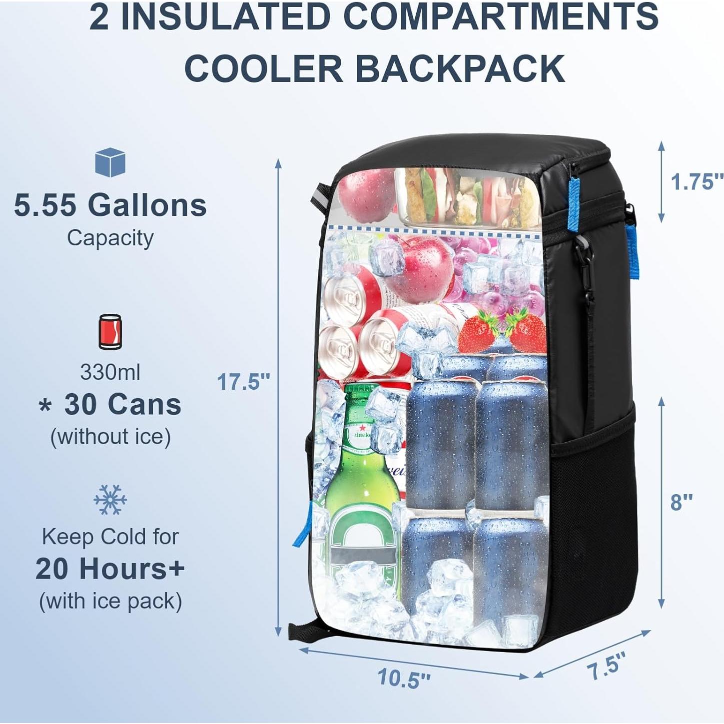 Mochila Enfriadora SPARTER SP-9856-02 30 Latas Aislada