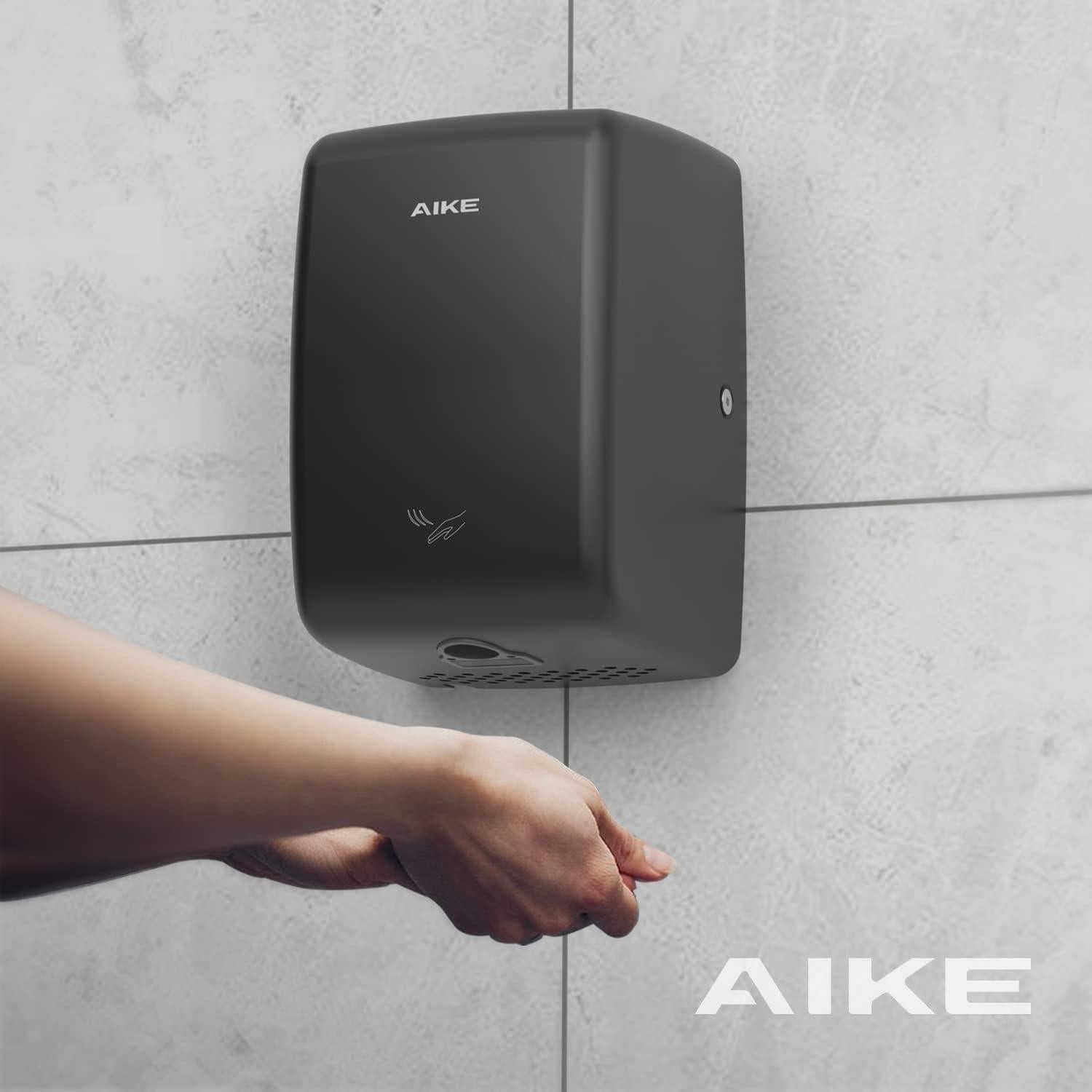 Secador de manos compacto AIKE AK2803D 1350W acero inoxidable