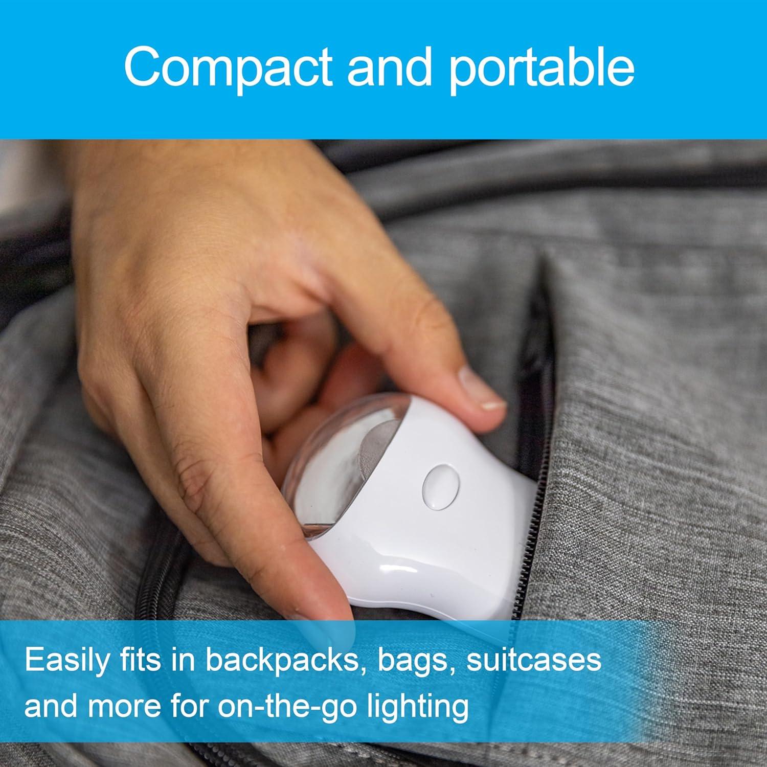 GE 3-in-1 LED Power Failure Night Light, Emergency Flashlight, Plug-In, Rechargeable, Light Sensing, Auto On/Off, Foldable Plug, Soft White, Hurricane, Storm, Tornado, Glossy White Finish, 11281