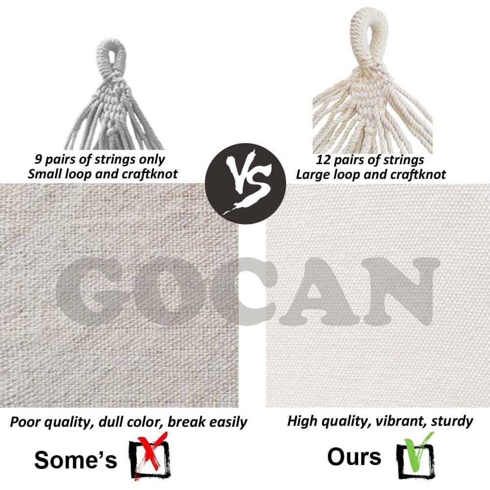 Hamaca Doble GOCAN 330x150cm Carga 226kg Beige