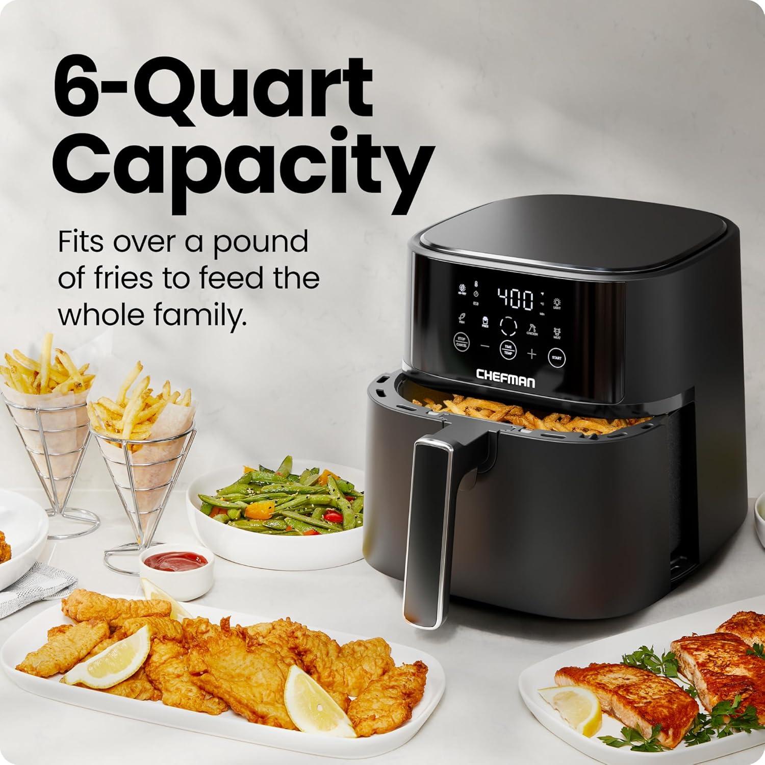 Freidora de Aire Chefman TurboFry 6 QT - Compacta y Saludable