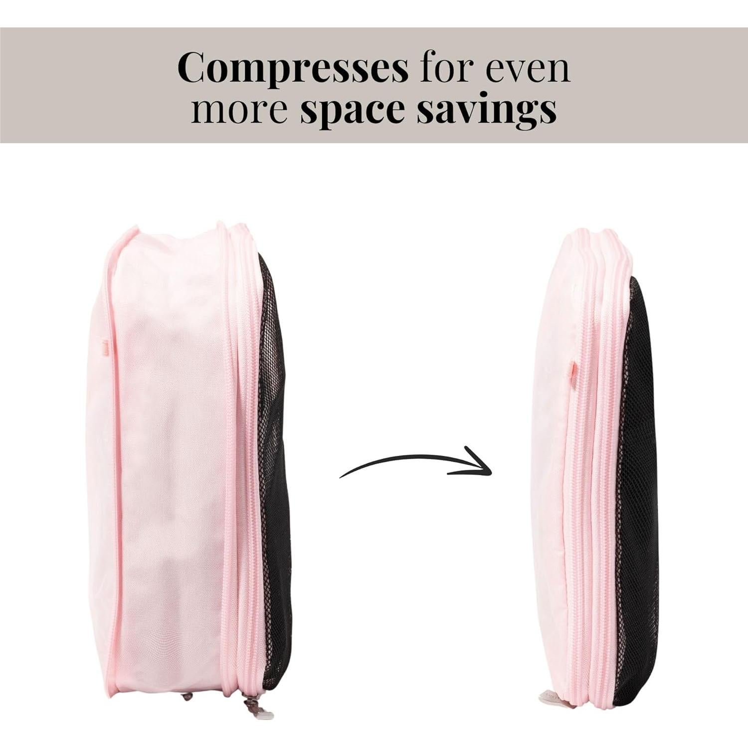 Conjunto 3 Cubos de Compresión Baggallini Nylon Ligero