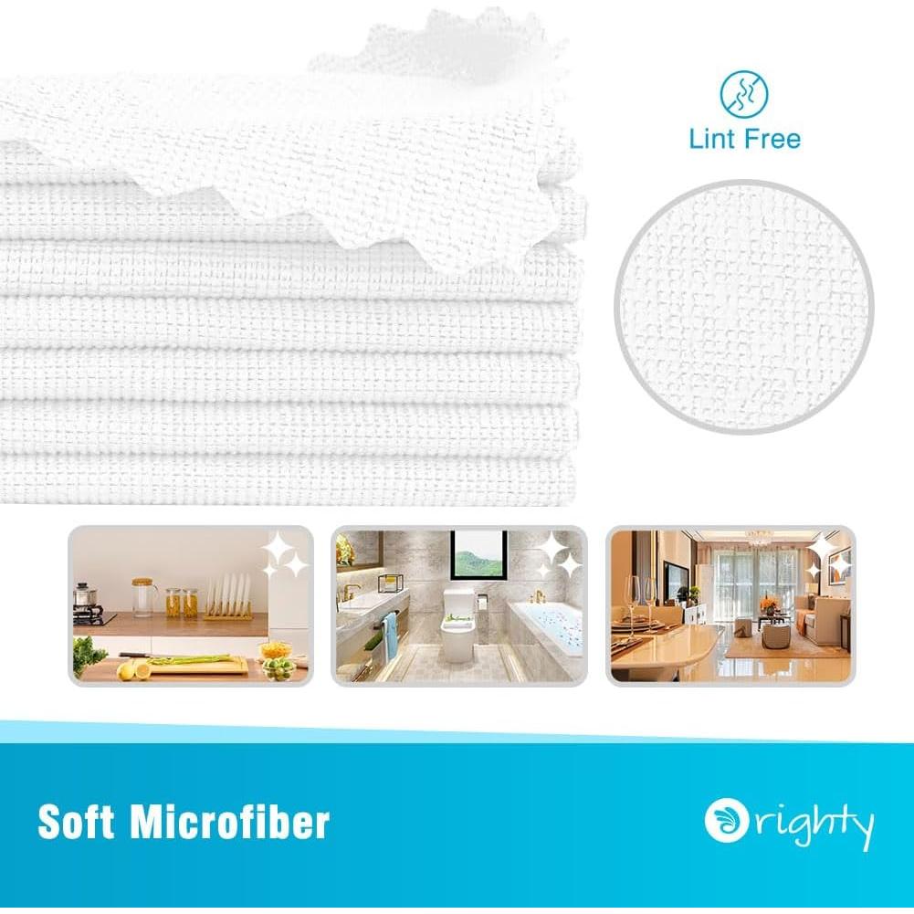 Paños de limpieza Orighty 100 paquetes microfibra 29.2x29.2cm