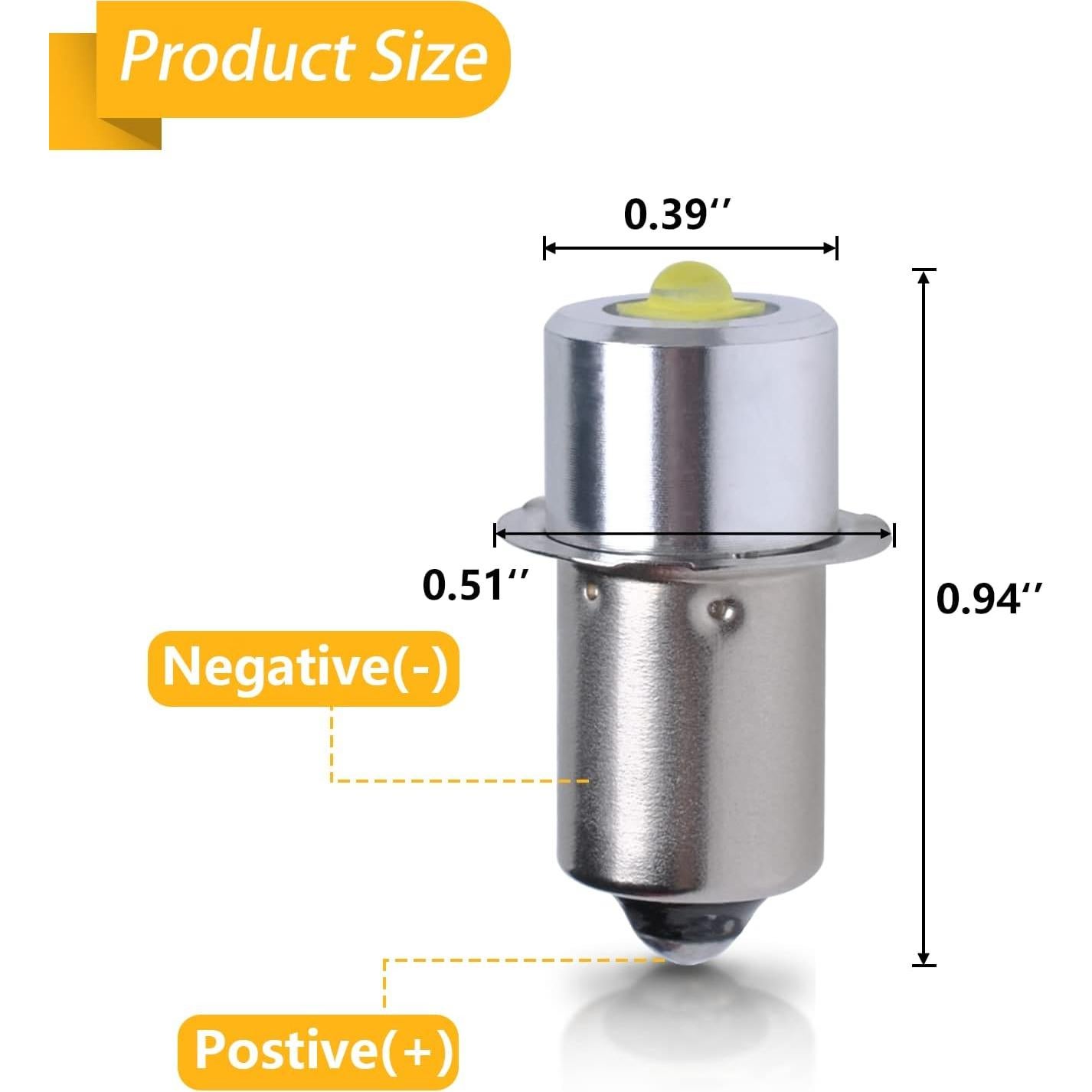 Kit de Bombillas LED Swess para Linternas Maglite 3W
