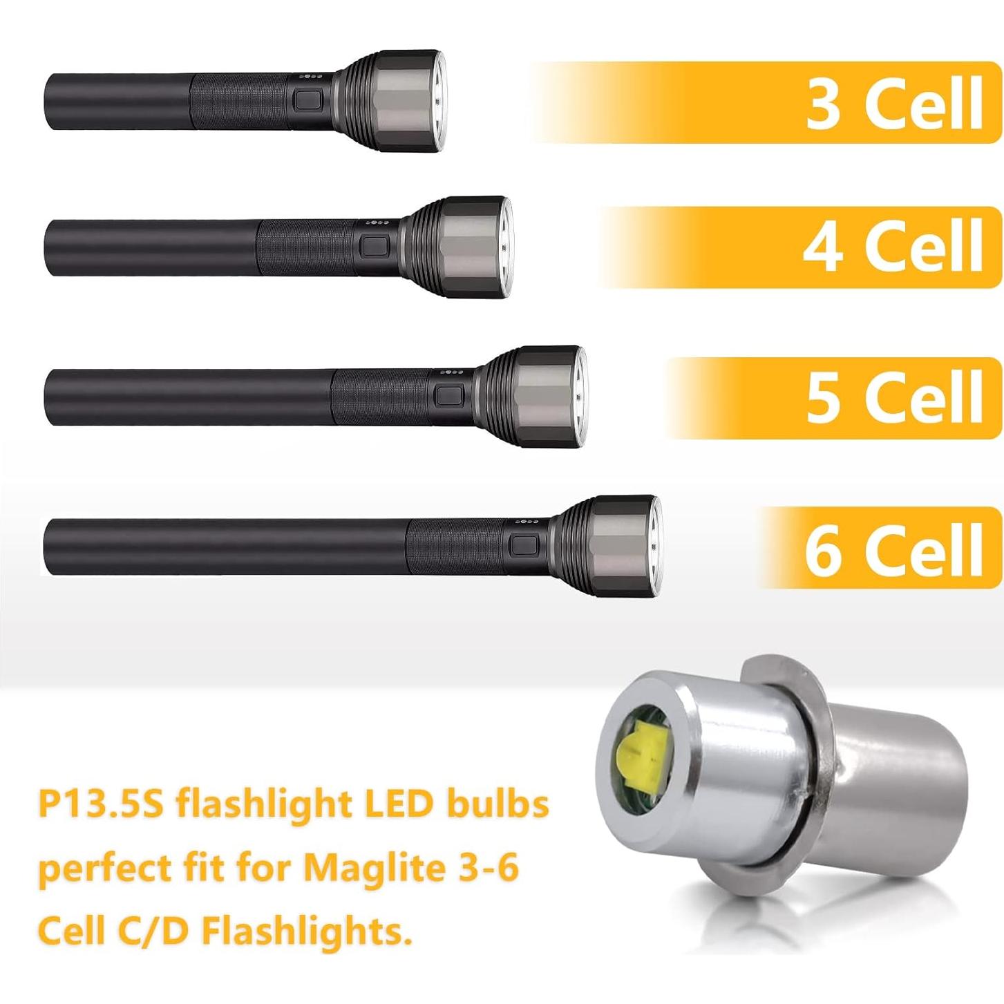 Kit de Bombillas LED Swess para Linternas Maglite 3W