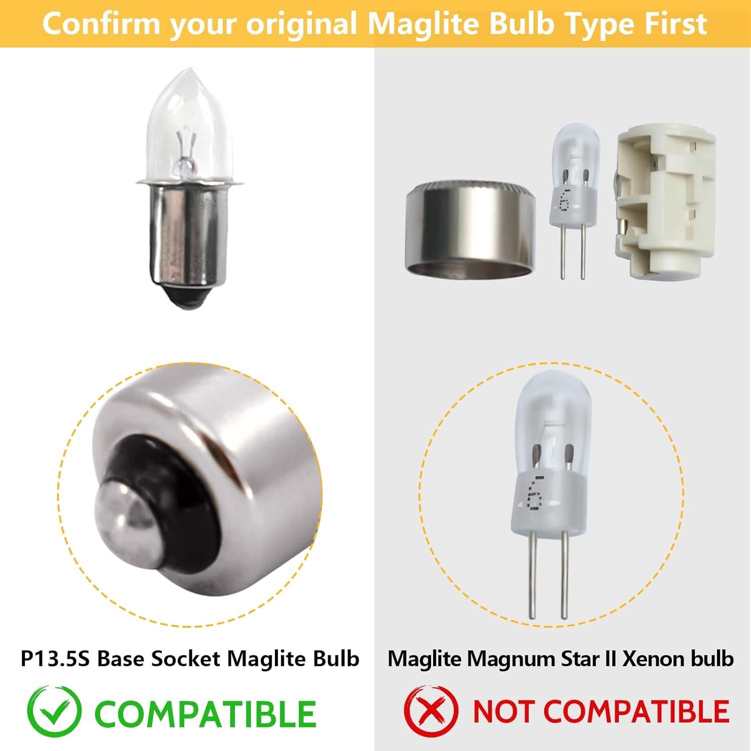 Kit de Bombillas LED Swess para Linternas Maglite 3W