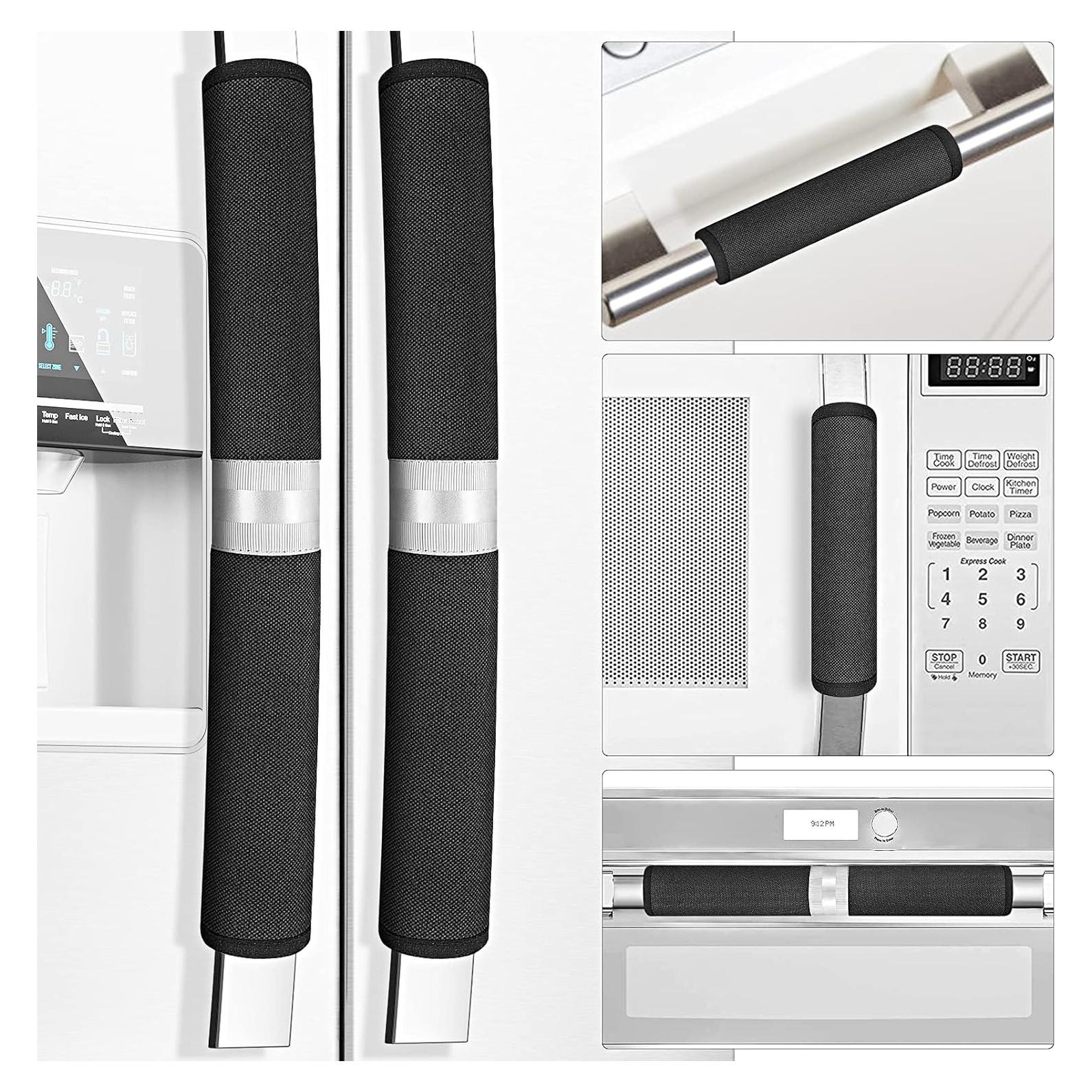 Cubiertas de Manijas de Refrigerador Miss.Silk 5 Piezas Negro