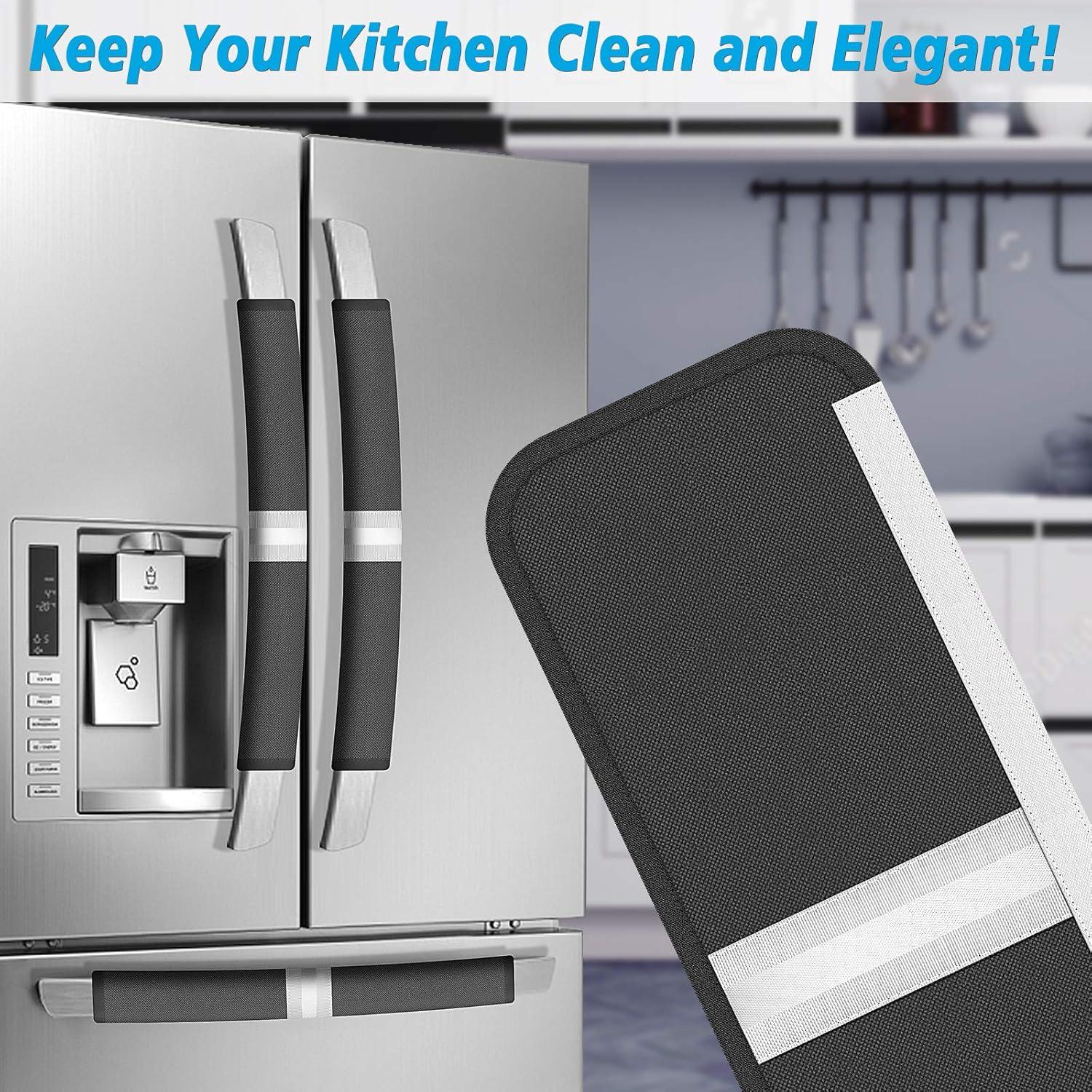 Cubiertas de Manijas de Refrigerador Miss.Silk 5 Piezas Negro